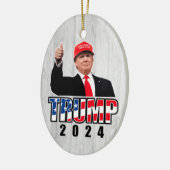 Dubs Up Donald Trump 2024 Keramisch Ornament (Links)