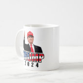 Dubs Up Donald Trump 2024 Koffiemok (Voorkant links)