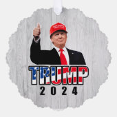 Dubs Up Donald Trump 2024 Ornament Kaart (Voorkant)