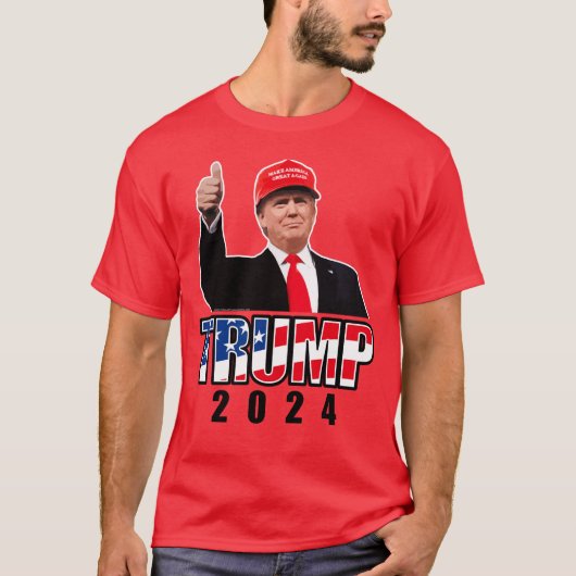 Dubs Up Donald Trump 2024 T-shirt (Voorkant)