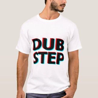 Dubstap 3D-tekst in dub T-shirt