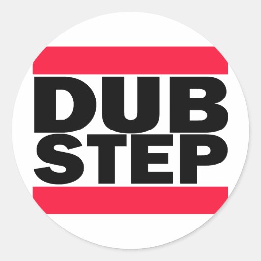 Dubstap Ronde Sticker (Voorkant)