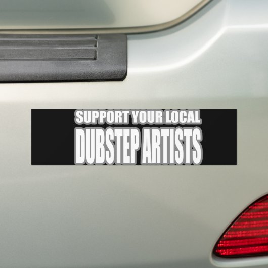 DUBSTEP ARTISTS BUMPERSTICKER (Op auto)
