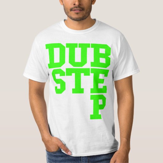 Dubstep Blockletter (Limoen) T-shirt (Voorkant)