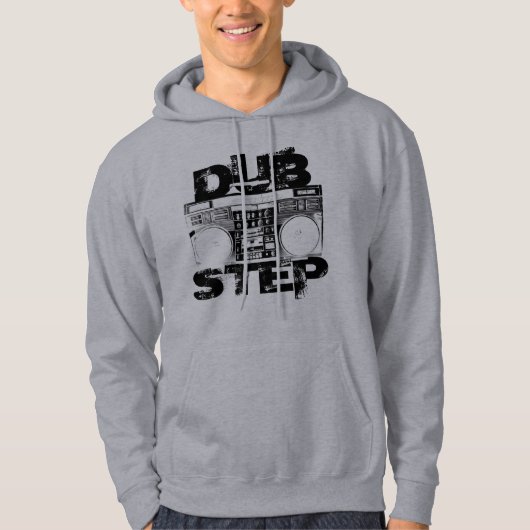 Dubstep Boombox Light Grey Hoodie (Voorkant)