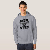 Dubstep Boombox Light Grey Hoodie (Voorkant volledig)