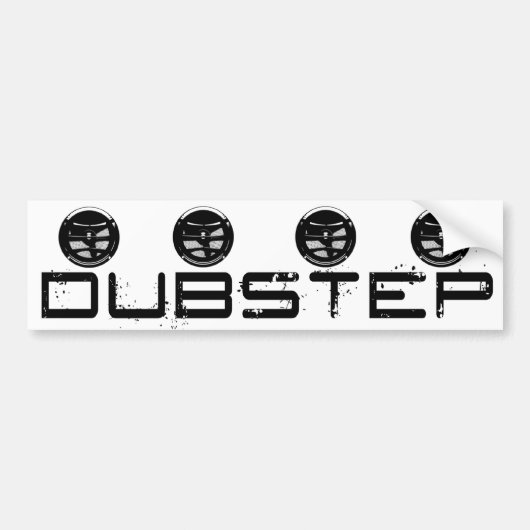Dubstep Bumpersticker (Voorkant)