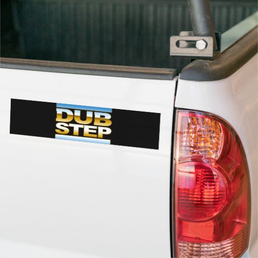 DUBSTEP-chrome logo Bumpersticker (Op Truck)
