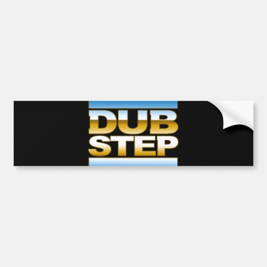 DUBSTEP-chrome logo Bumpersticker (Voorkant)