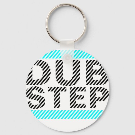 Dubstep Cyan Sleutelhanger (Voorkant)