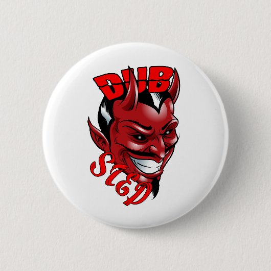 Dubstep Devil Ronde Button 5,7 Cm (Voorkant)