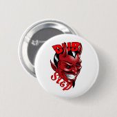 Dubstep Devil Ronde Button 5,7 Cm (Voorkant /achterkant)