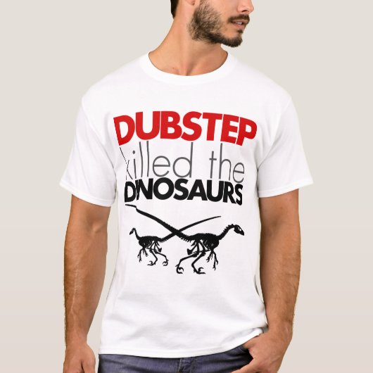 Dubstep doodde de dinosauriërs 3 t-shirt (Voorkant)