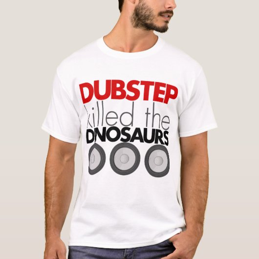 Dubstep doodde de dinosauriërs t-shirt (Voorkant)