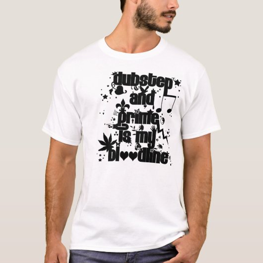 Dubstep en Grime is mijn bloedlijn RANDOM T-shirt (Voorkant)