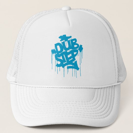 Dubstep FatCap Sky Blue Trucker Pet (Voorkant)
