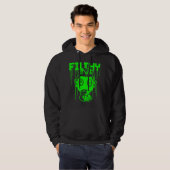 Dubstep filterig gasmasker hoodie (Voorkant volledig)