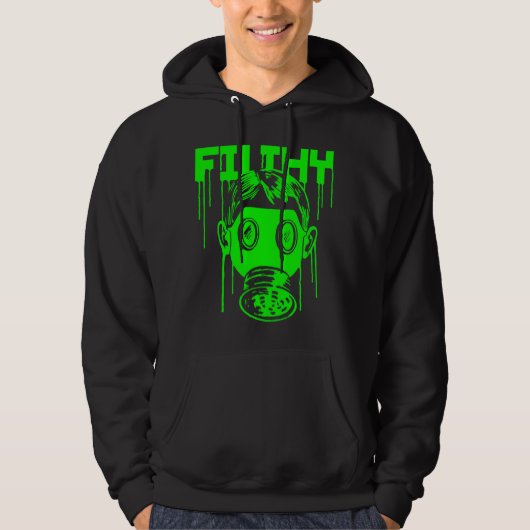 Dubstep filterig gasmasker hoodie (Voorkant)