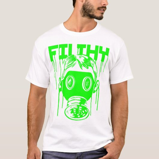 Dubstep filterig gasmasker t-shirt (Voorkant)