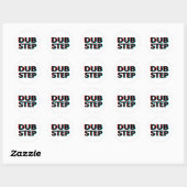 Dubstep Filthy dub step bass techno wobble Ronde Sticker (Vel)
