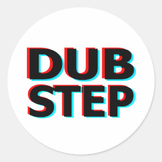 Dubstep Filthy dub step bass techno wobble Ronde Sticker