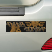 DUBSTEP GAS MASK BUMPERSTICKER (Op auto)