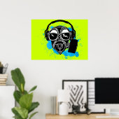 Dubstep Gasmask Poster (Thuiskantoor)