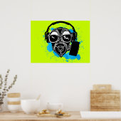 Dubstep Gasmask Poster (Keuken)