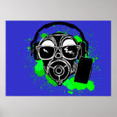 Dubstep Gasmask Poster (Voorkant)