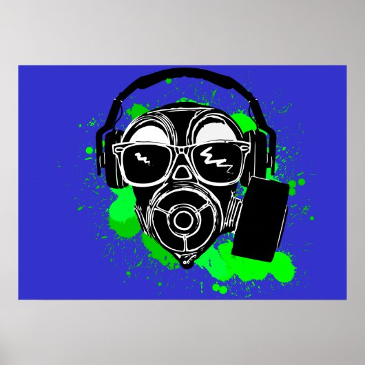 Dubstep Gasmask Poster (Voorkant)