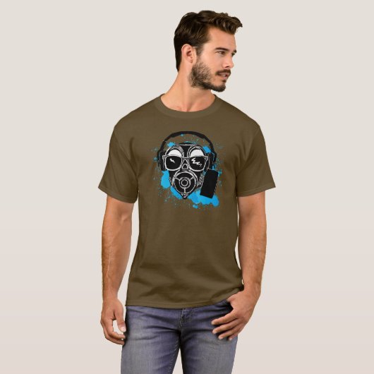 Dubstep Gasmask T-shirt (Voorkant volledig)