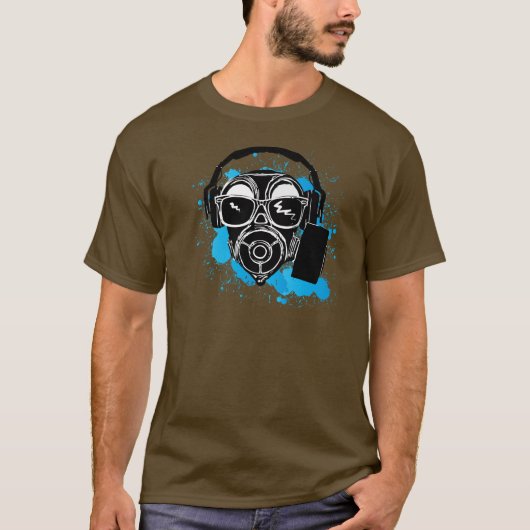 Dubstep Gasmask T-shirt (Voorkant)
