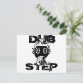 Dubstep-gasmasker Briefkaart (Staand voorkant)