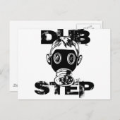 Dubstep-gasmasker Briefkaart (Voorkant / Achterkant)