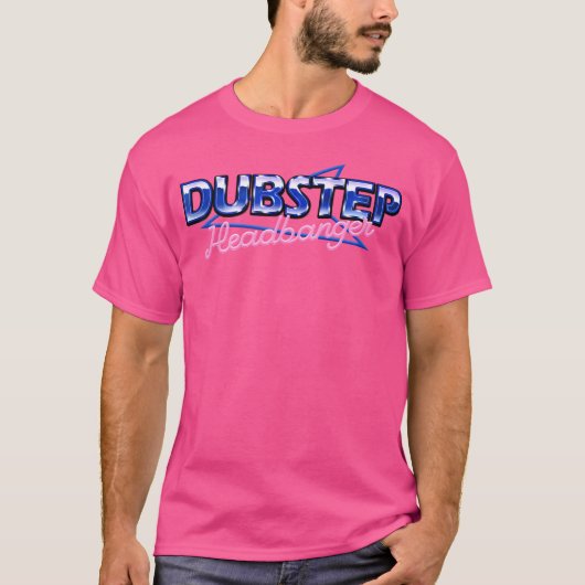 Dubstep Headbanger Retro 80S Techno Rave DJ EDM FE T-shirt (Voorkant)