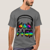 Dubstep hoofdtelefoon t-shirt (Voorkant)