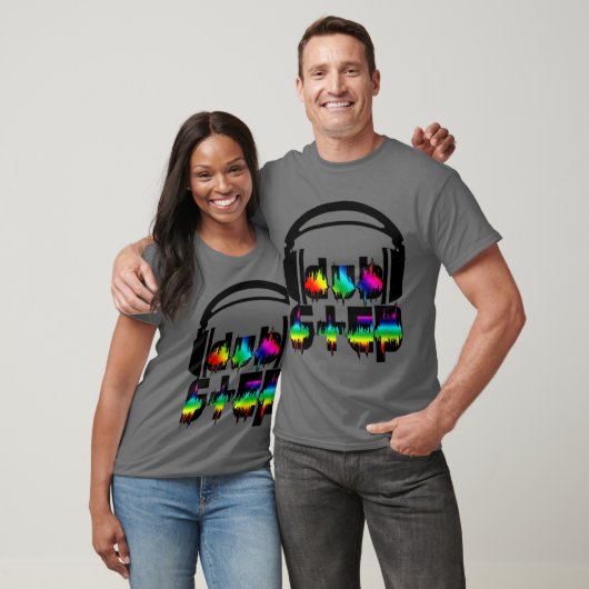 Dubstep hoofdtelefoon t-shirt (Unisex)