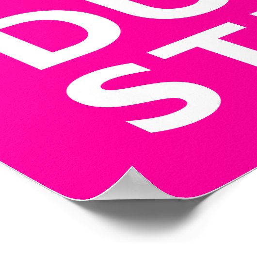 DUBSTEP Houd kalm - om het even welke kleur! Poster (Hoek)