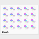 Dubstep is mijn favoriete smaak ronde sticker (Vel)