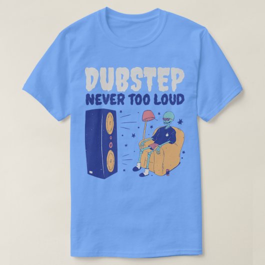 Dubstep is nooit te luid grappig Dubstep Skeleton T-shirt (Design voorkant)