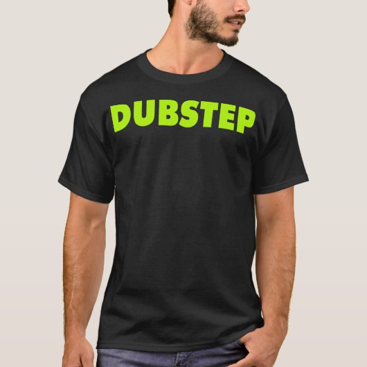 Dubstep ( Limoen ) zwart T-shirt (Voorkant)