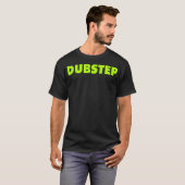 Dubstep ( Limoen ) zwart T-shirt (Voorkant volledig)