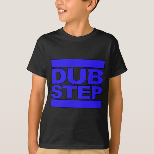 DUBSTEP Logo blauw T-shirt (Voorkant)