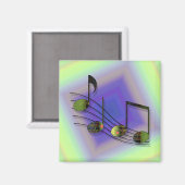 Dubstep Noten Magneet (Voorkant / Achterkant)