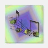 Dubstep Noten Magneet (Voorkant)