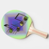 Dubstep Noten Ping Pong Paddle Tafeltennisbatje (Zijkant)