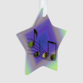 Dubstep Notes Acryl Ornament (voorkant)