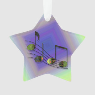 Dubstep Notes Acrylversiering Ornament