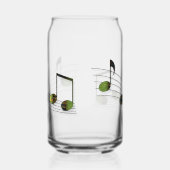 Dubstep Notes Blikvorm Glas (Links)