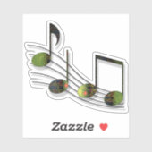 Dubstep Notes Contour Sticker (Vel)